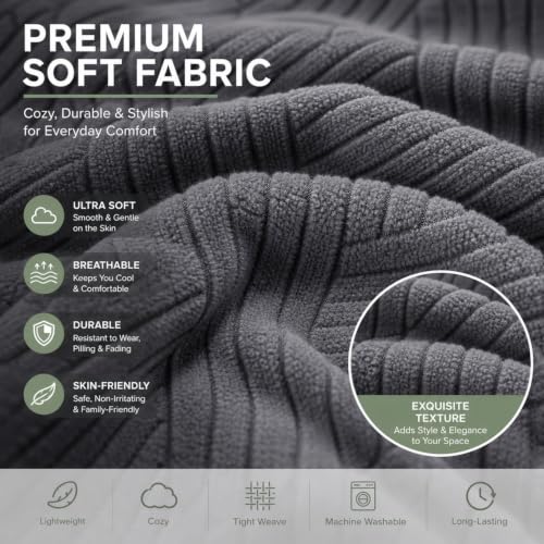 Light Gray Cover Replacement for Poang Chair - Fits Armchair & Rocking Chair