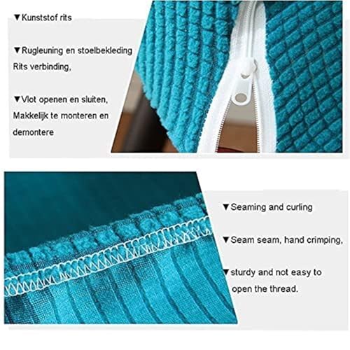 UQABS Curved Back Dining Chair Covers Slipcovers with Wingback Arms, Set of 4/2/1 Accent Kitchen Chair Slipcover Modern Arc Shaped Armrest Counter Height Bar Stools Covers Protector 1PCS(G,2PCS)