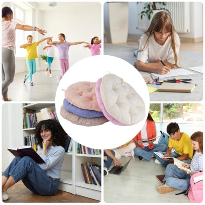 12-Pack Round Floor Cushions for Kids and Toddlers - Flexible Seating for Classroom, Home, and Outdoor