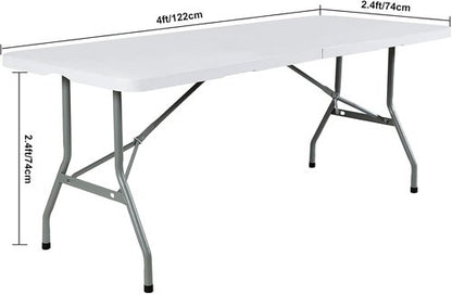 FORLIFE Spandex Table Cover - Fitted 4ft Rectangular Tablecloth for Weddings & Parties | Black