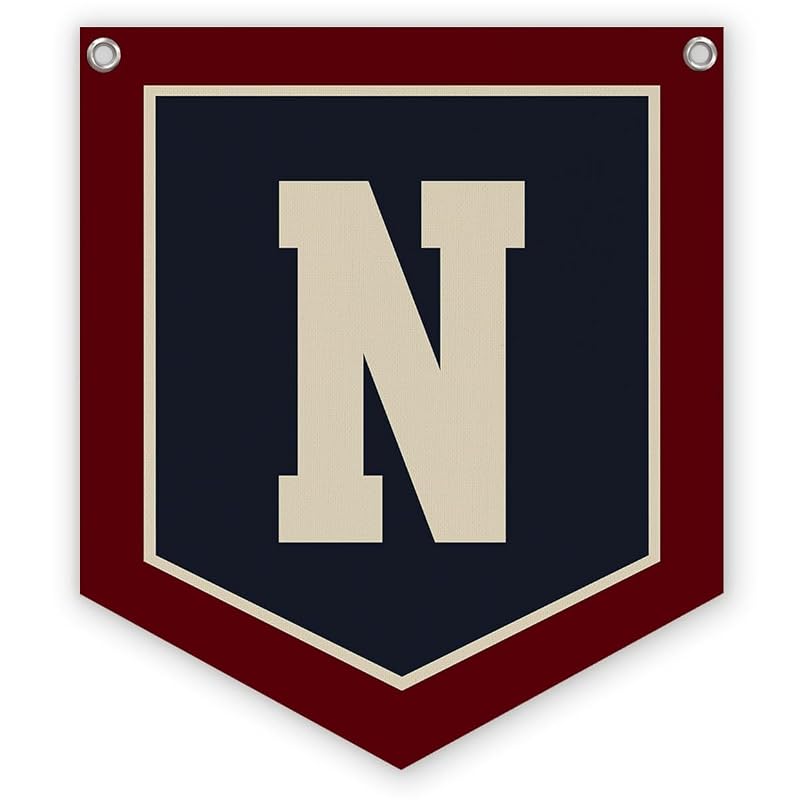 N Pennant Flag Personalized Baby Gifts for Toddler Boys Room Decor - N Variation