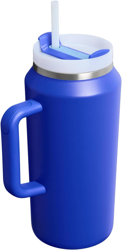STANLEY Quencher H2.0 Tumbler - 64 Oz Insulated Stainless Steel Cup with Handle & Straw | BPA-Free Cobalt