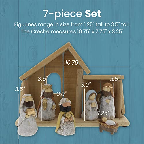 burton+BURTON Nativity Includes Creche, Set of 7