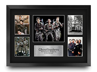 16 x 12 Inch Ghostbusters Autograph Display - Framed Movie Memorabilia