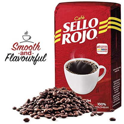 Sello Rojo, Tradicional Medium Roast Ground Coffee Bricks, 8.8 oz, Pack of 2