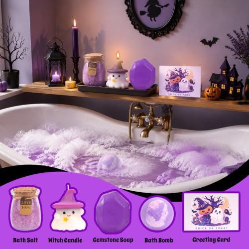 Halloween Gift Basket for Women - 13 Pcs Spooky Holiday Gift Set