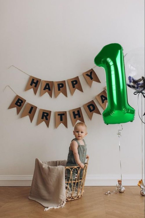 2 Numbers Balloon - 40 Inch Dark Green Birthday Decor for 2nd, 12th, 21st Parties & Celebrations