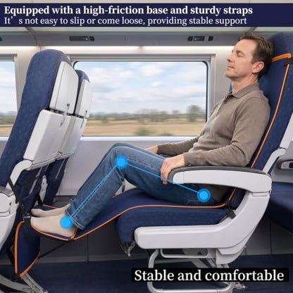 Travel Foot Hammock Adjustable Folding Airplane Footrest Sling