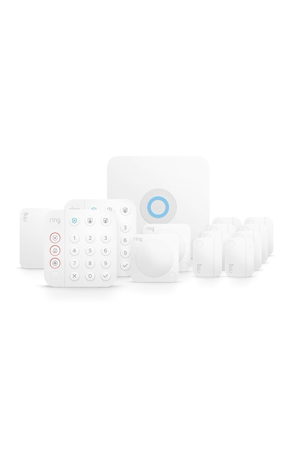 Ring Alarm 14-Piece Security System - Wireless Smart Home Setup with Mobile App Control & 24/7 Monitoring