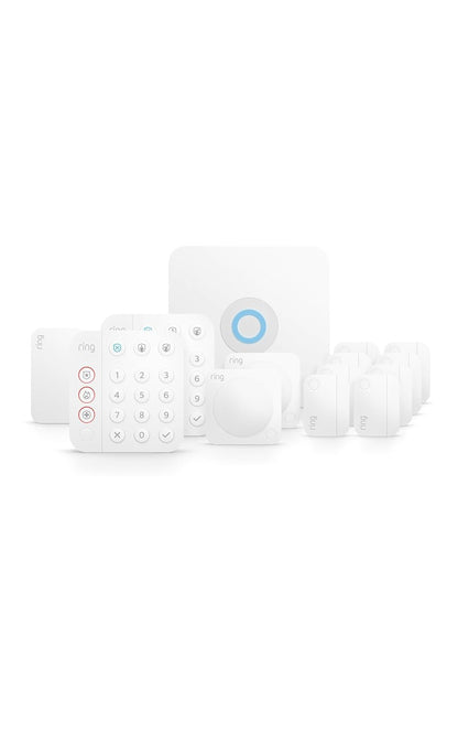 Ring Alarm 14-Piece Security System - Wireless Smart Home Setup with Mobile App Control & 24/7 Monitoring