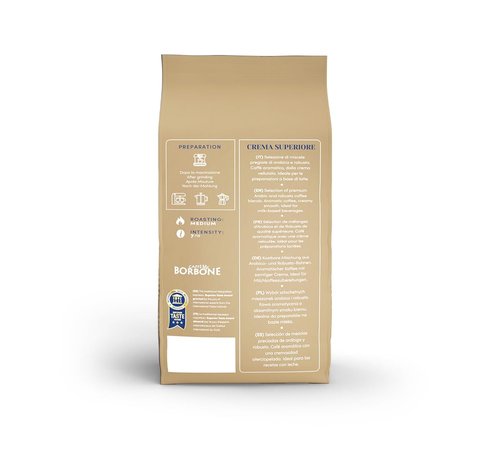 Caffè Borbone Whole Bean Coffee, Medium Roast Arabica and Robusta Blend, Crema Superiore, Rich and Smooth Italian Coffee, 2.2 lb Bag