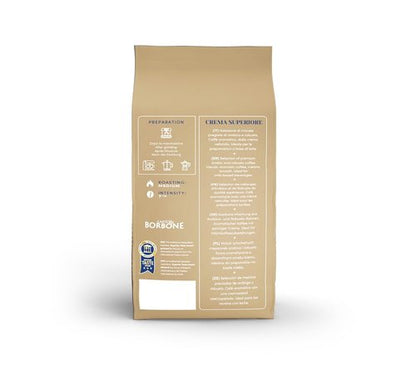 Caffè Borbone Whole Bean Coffee, Medium Roast Arabica and Robusta Blend, Crema Superiore, Rich and Smooth Italian Coffee, 2.2 lb Bag