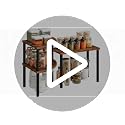 Countertop Corner Shelf Organizer for Kitchen & Bathroom, 3-Tier Spice Rack