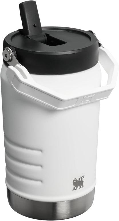 Stanley IceFlow 2.0 Flip Straw Jug - 40 oz Insulated Stainless Steel | Leakproof Travel & Sports | BPA-Free | Chalk