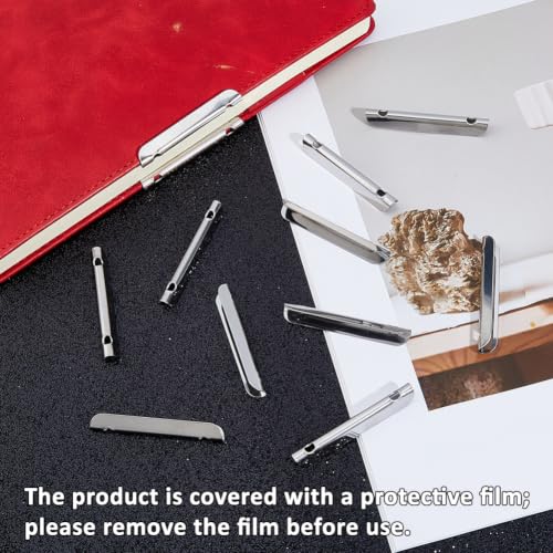 30PCS Metal Book Corner Protectors Edge Clips - Stainless Steel