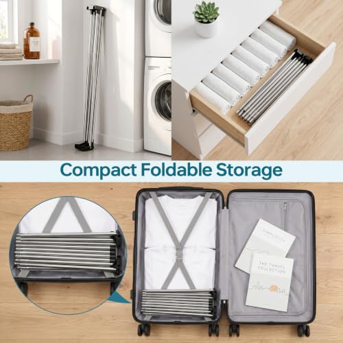 55 Inch Stainless Steel Collapsible Clothes Drying Rack - New