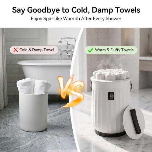 Large Bathroom Towel Warmer 20L with Auto Shut Off and Fast Heating