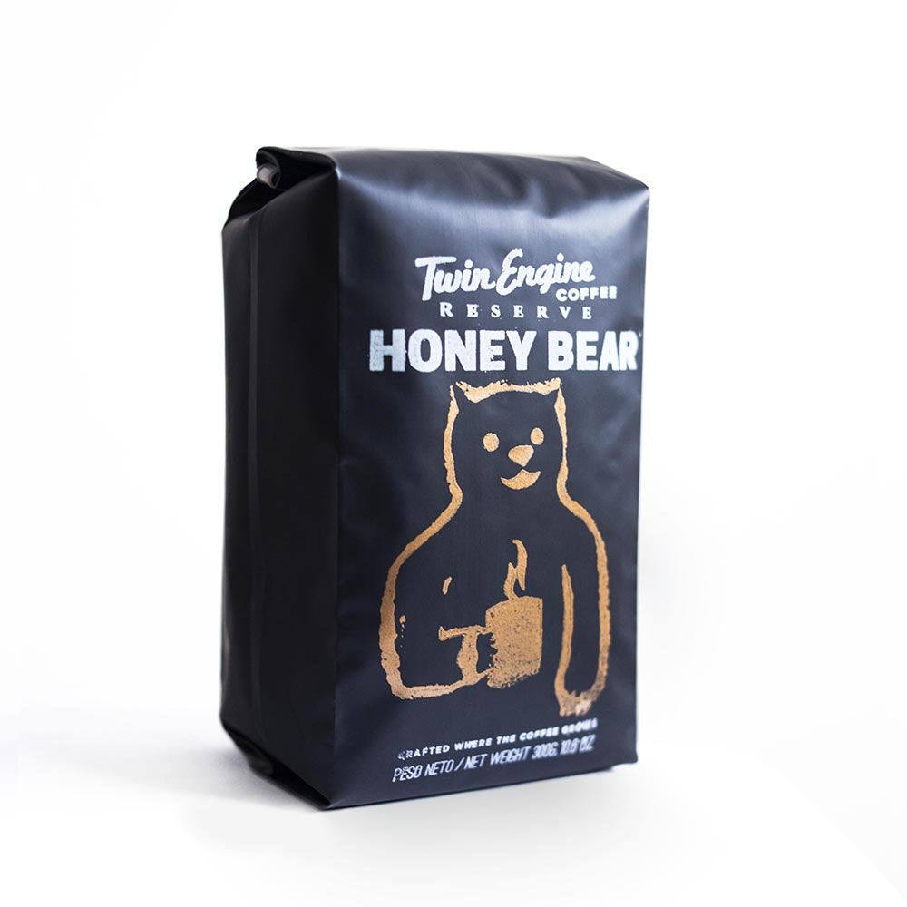 HONEY-BEAR | Black Edition - Dark Roast, Highest Rated Coffee - Limited Edition Whole Bean by Twin Engine Coffee