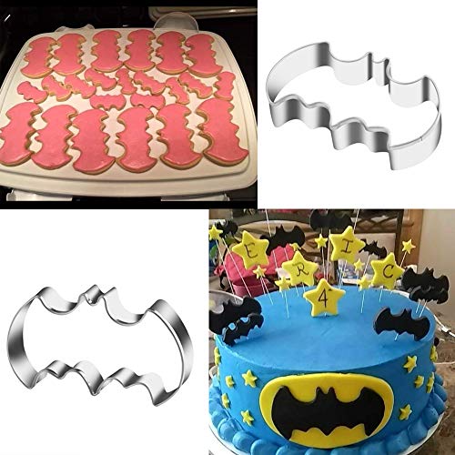 3 Pack Stainless Steel Bat Shape Cookie Cutters Set Halloween Biscuit Cutter - Var of THIS listing