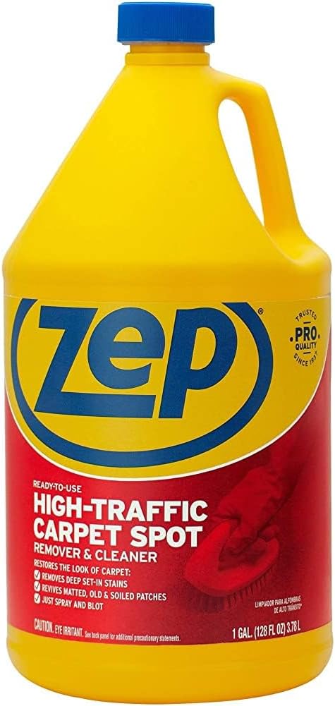 Zep High Traffic Carpet Cleaner - 1 Gallon | Deep Penetrating Formula for Stain Removal