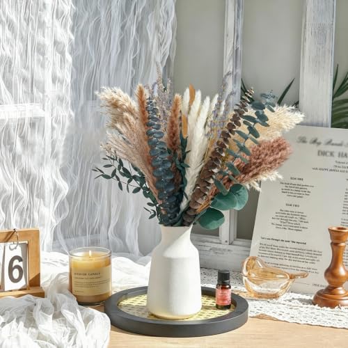 275 pcs Dried Flower Bouquet with Eucalyptus Lavender Pampas Grass for Rustic Decor