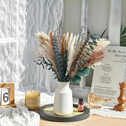 275 pcs Dried Flower Bouquet with Eucalyptus Lavender Pampas Grass for Rustic Decor