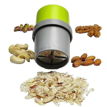 Dry Fruit and Nut Cutter Slicer, fine Cup Slicer Kitchen Gadget for Dry Fruit Chopper, Badam kaaju Walnut Pista Cutter Chopper Machine Hand Nuts Chopper for Kitchen Items for Gift Home Gadgets