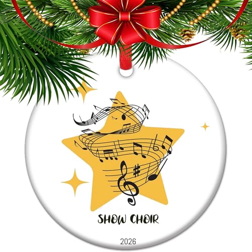 Show Choir Ornament V12 - Musical Holiday Keepsake for Choir Members & Directors