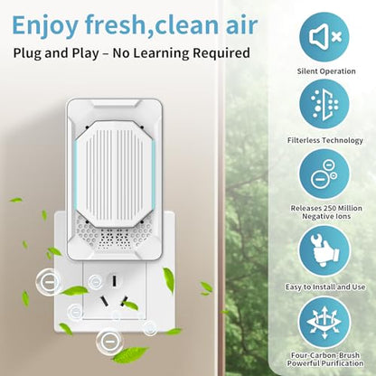 MONYEES 4-Pack Small Air Purifiers for Home & Bedroom Odor Dust Smoke