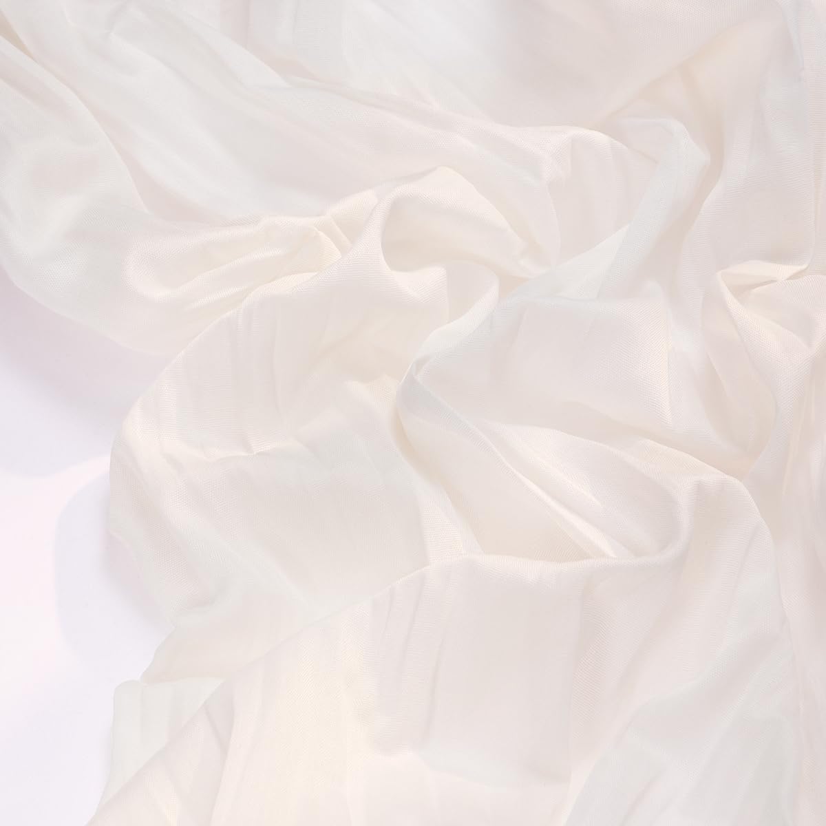 Socomi Ivory White Cheesecloth Table Runner - 120 Inch Boho Rustic Sheer Decor for Weddings & Events