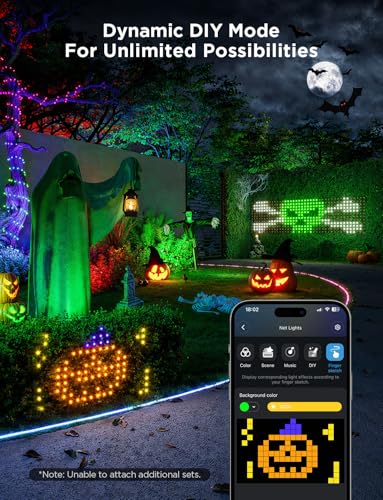 Govee Outdoor Net Lights 2.8×9.4ft RGBIC DIY Scene Effects Waterproof