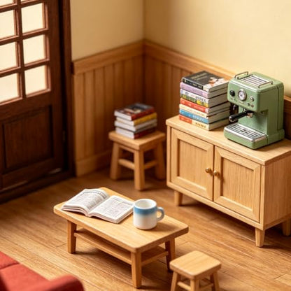 Miniature Dollhouse Books Set - 200 Tiny Decorative Books for Dollhouses and Crafts
