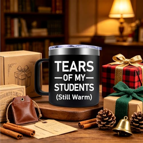 Fufendio Teacher Appreciation Mug - Black Teacher Gift for Men & Women