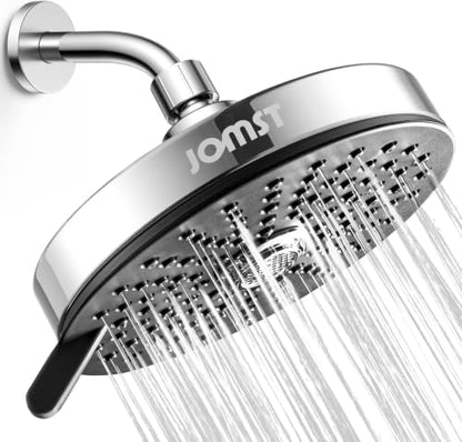 High Pressure Shower Head with 3 Spray Modes, Water Saving Chrome, Universal G1/2" & Self-Cleaning Nozzles