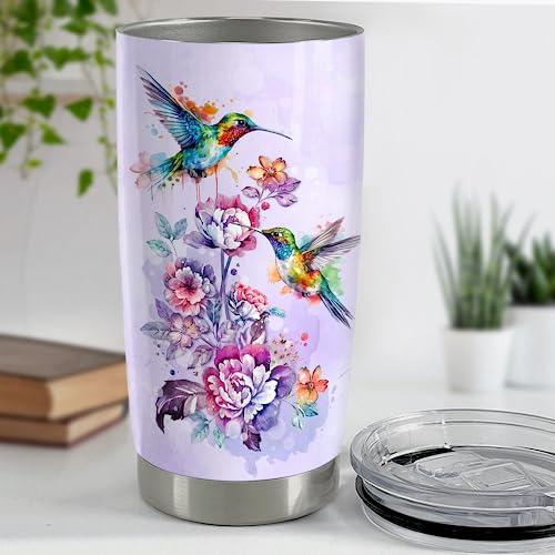 Hummingbird 20oz Stainless Steel Insulated Travel Mug - Gift for Women & Girls