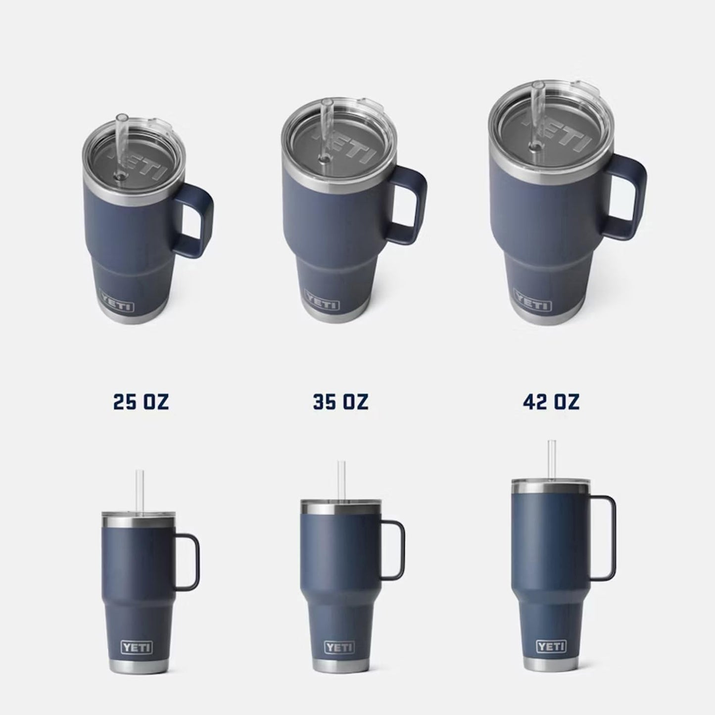 YETI Rambler 35 oz Tumbler - Vacuum Insulated Travel Mug with Handle & Straw Lid, Moon Dust Finish