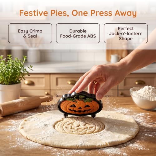 Halloween Spooky Mini Pie Mold Set with 10 Shapes - Ghost, Pumpkin, Skull & More - Reusable Baking Tool - Variation of THIS listing #I
