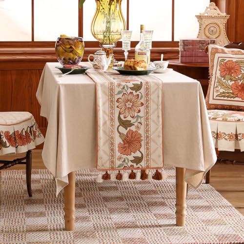 French Velvet Table Runner Harrisd 12"x71" - Designer Elegant Dining Decor