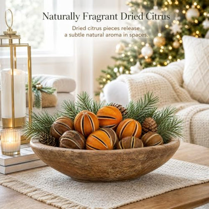 Whole Dried Oranges Potpourri Bowl Filler Decor - 6 Oranges