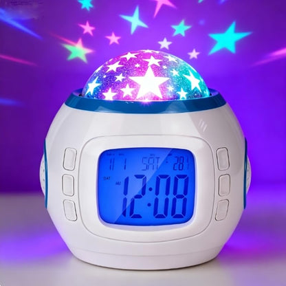 Starry Sky Projection Alarm Clock with Music Function