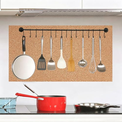 Self-Adhesive Cork Roll Wall Covering 79x16 Inch Natural Tan, 1mm Thick - Variation of THIS listing
