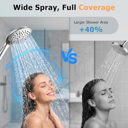 FEELSO High Pressure Handheld Shower Head Chrome - Shower Head Only