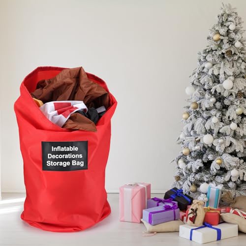Waterproof Inflatable Storage Bags with Label Blackboard - 6 Pack, 21x12 Inches