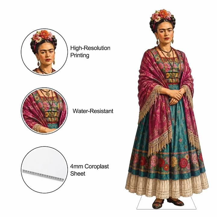 Frida Kahlo Cardboard Cutout Standee - 5 FT Tall - Great Figures