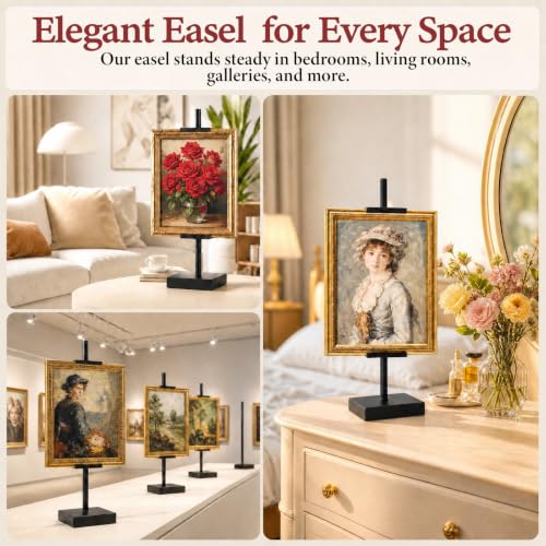 18'' Adjustable Tabletop Easel Stand Black - Art Display & Painting Support