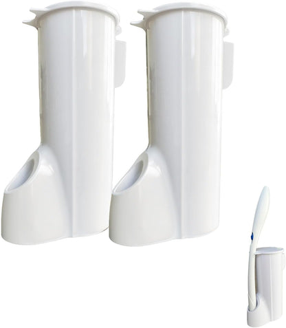 Skiennix Toilet Wand Caddy Holder - Disposable Brush Kit for Easy Toilet Cleaning | Wall Mounted Storage