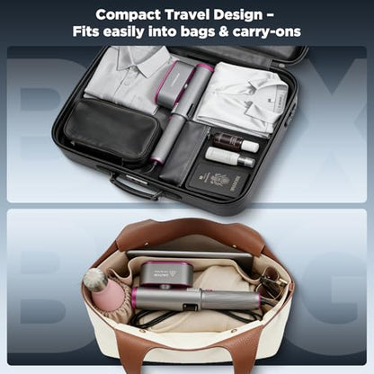 Grey Travel Steamer for Clothes 2-in-1 Steam Iron & Garment Steamer