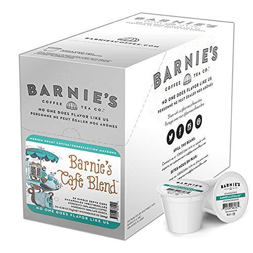 BARNIE'S COFFEE TEA CO., Kitchen Single Cup for Keurig K Cup Brewers 24 , Barnie's Blend, 24 Count