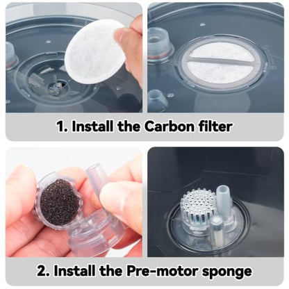 VANEST Filter Replacement Pack for BISSELL HydrateWell Pet Fountain - 4 Pack