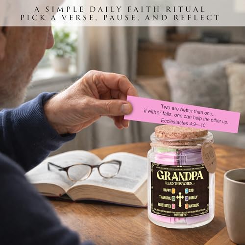 Bible Verses Jar for Women – Christian Gifts For Women, Color Coded Scripture Jar, Mothers Day Gifts For Mom